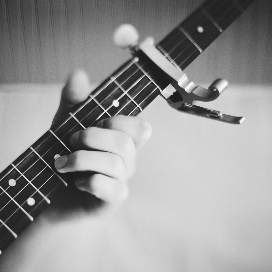 playing banjo